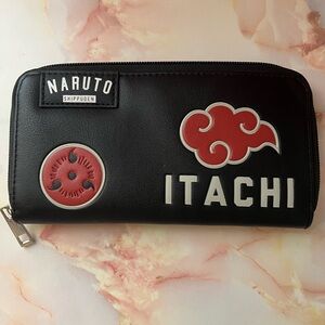 Naruto Itachi Black Zip Wallet